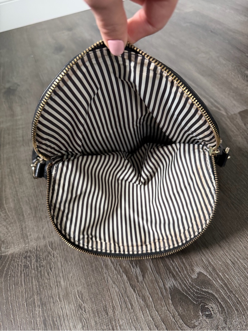 Kate Spade Black Leather Shoulder Hobo Bag - Picture 6 of 7